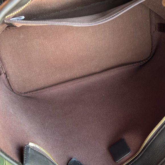 🔵MCM🟤Visetos🔵Striped Shopper Tote Bag - Picture 8 of 10